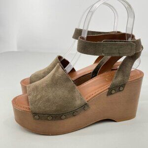 Franco Sarto Juliette suede platform sandals